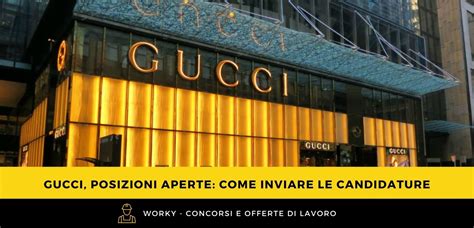 gucci posizione aperte|gucci career paths.